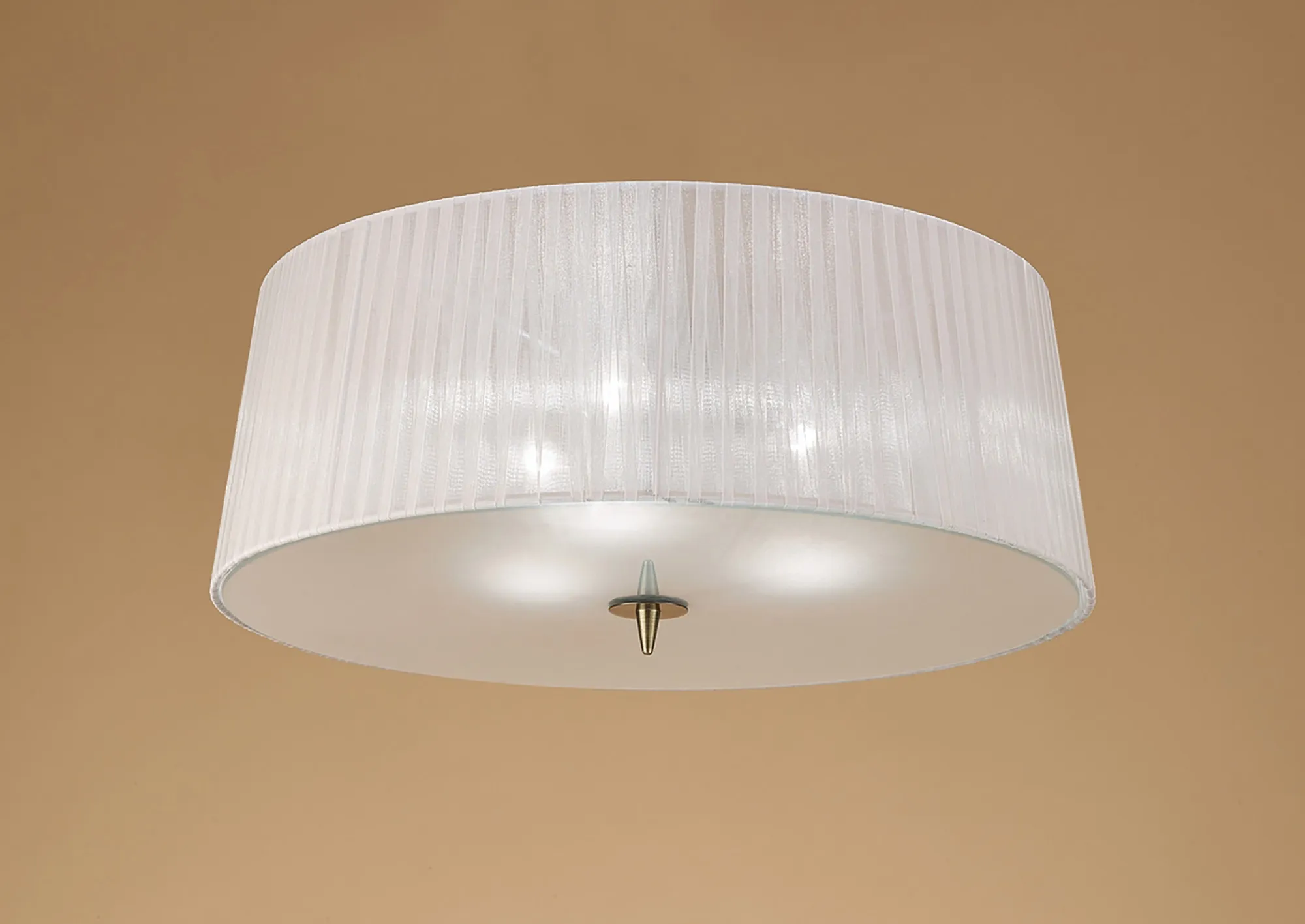 Loewe Antique Brass-White Ceiling Lights Mantra Flush Fittings Loewe Antique Brass-White Ceiling Lights Mantra Flush Fittings